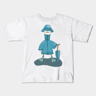 Umbrella Doo Doo duck Kids T-Shirt